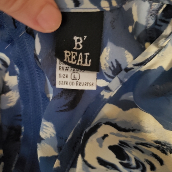 B' Real Blue and White Maxi dress. - Picture 3 of 8